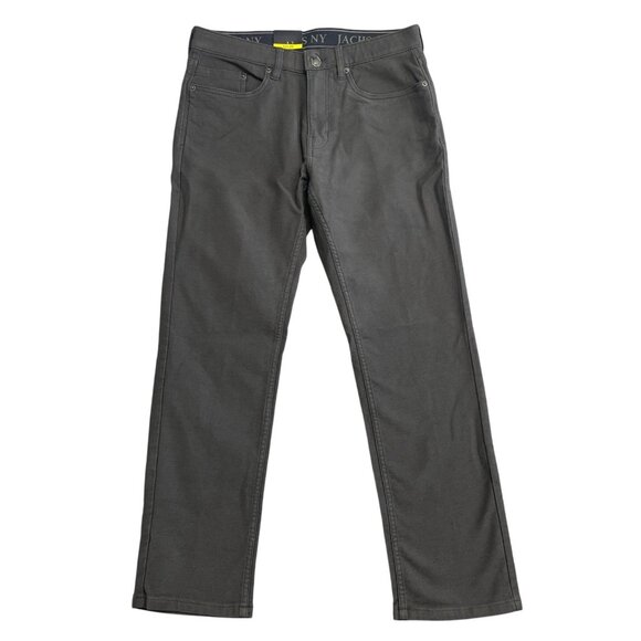 NEW Jachs New York Men's 32x29 5 Pocket Pants Straight Fit Gray Stretch Fabric - Picture 3 of 8